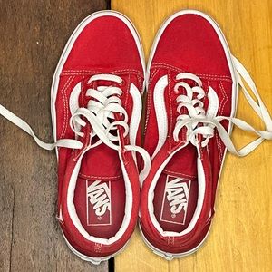 Red Van’s Sneakers Men’s 6.5 or Women’s 8